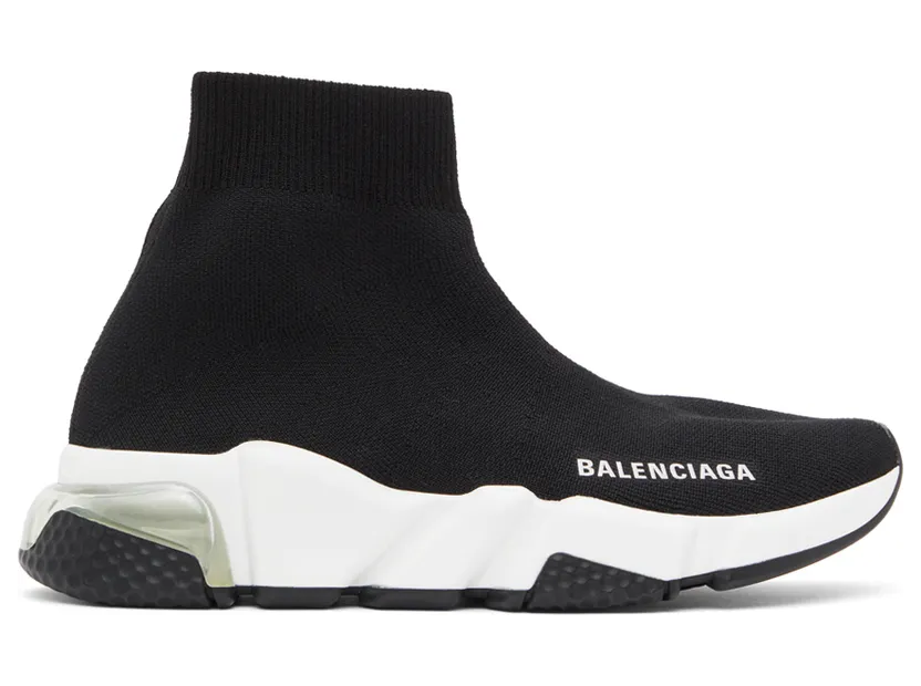 Balenciaga Black Clear Sole Speed Sneakers (607543 W2DB6)