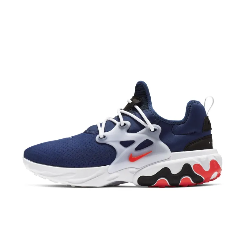 Nike React Presto Rabid Panda Blue Void/Habanero Red-Team Red-Black-White (AV2605-400)