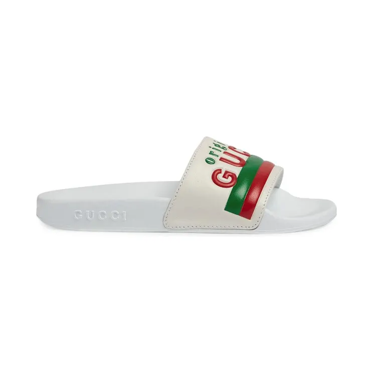 Gucci “Original Gucci” Slide White Green Red (647084 DIR00 9014)