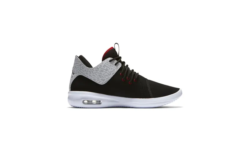 Jordan First Class Black Cement Black/White-Matte Silver-Gym Red (AJ7312-002)