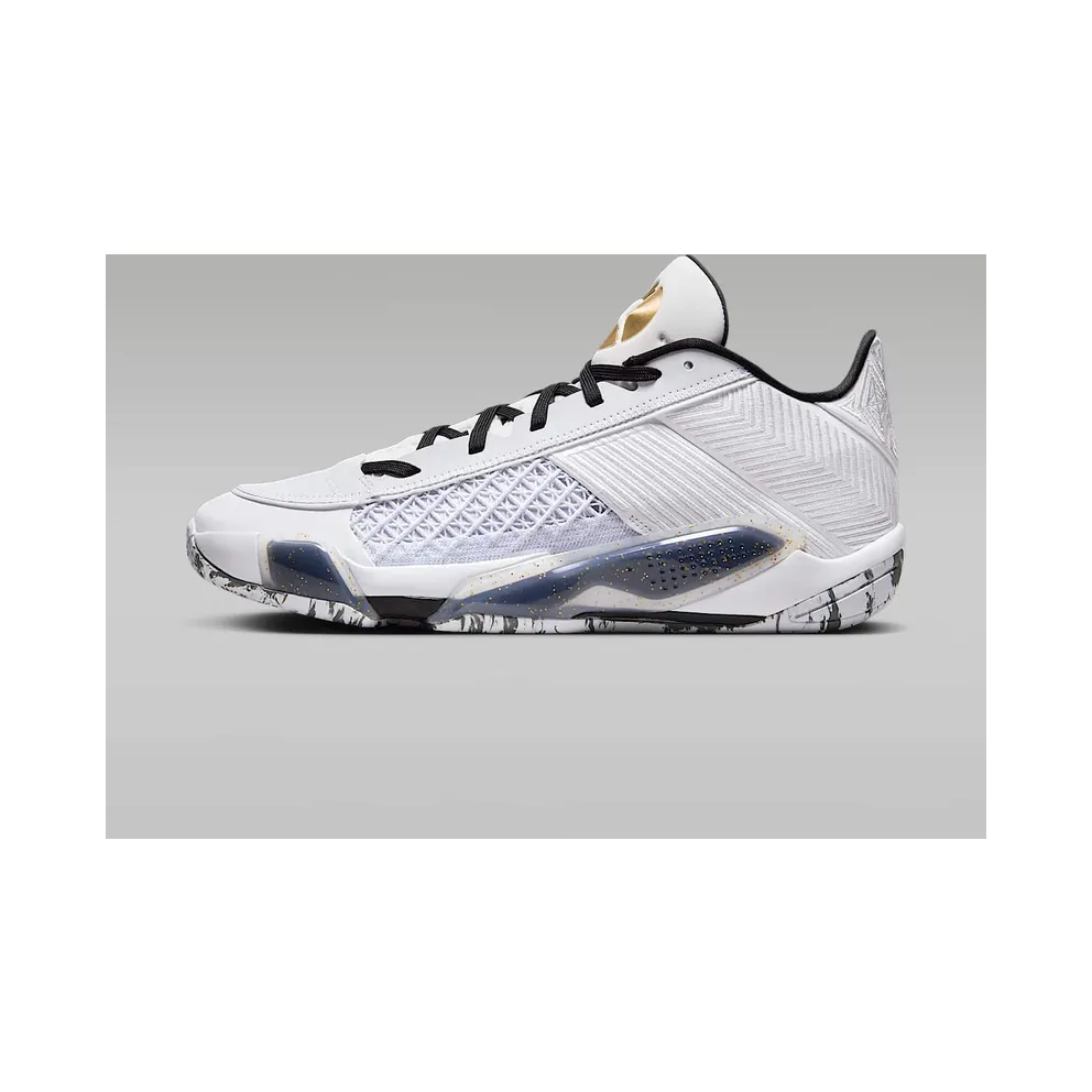 Jordan 38 Low “White Metallic Gold Black” (FD2326-107)