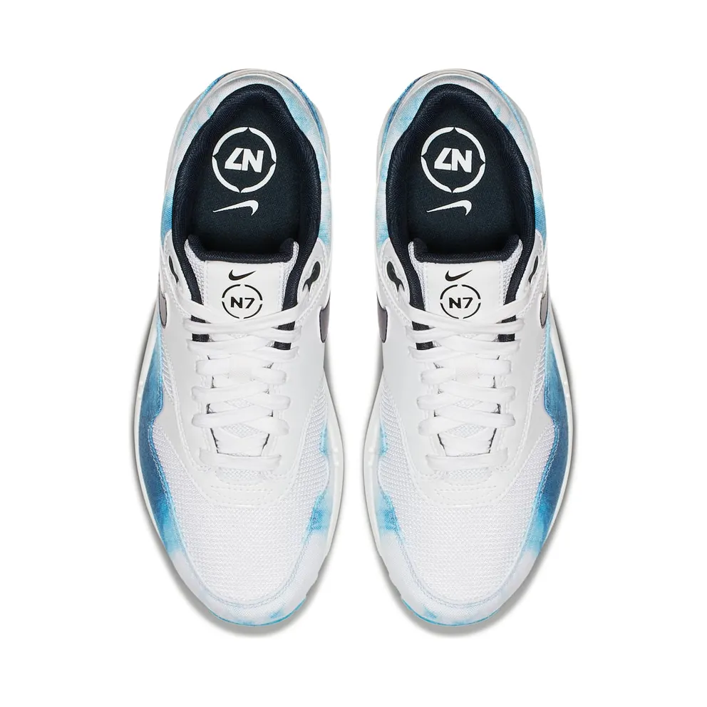 Nike Air Max 1 N7 Acid Wash 2018 (W) White/Court Purple-Dark Obsidian (AO2321-100)