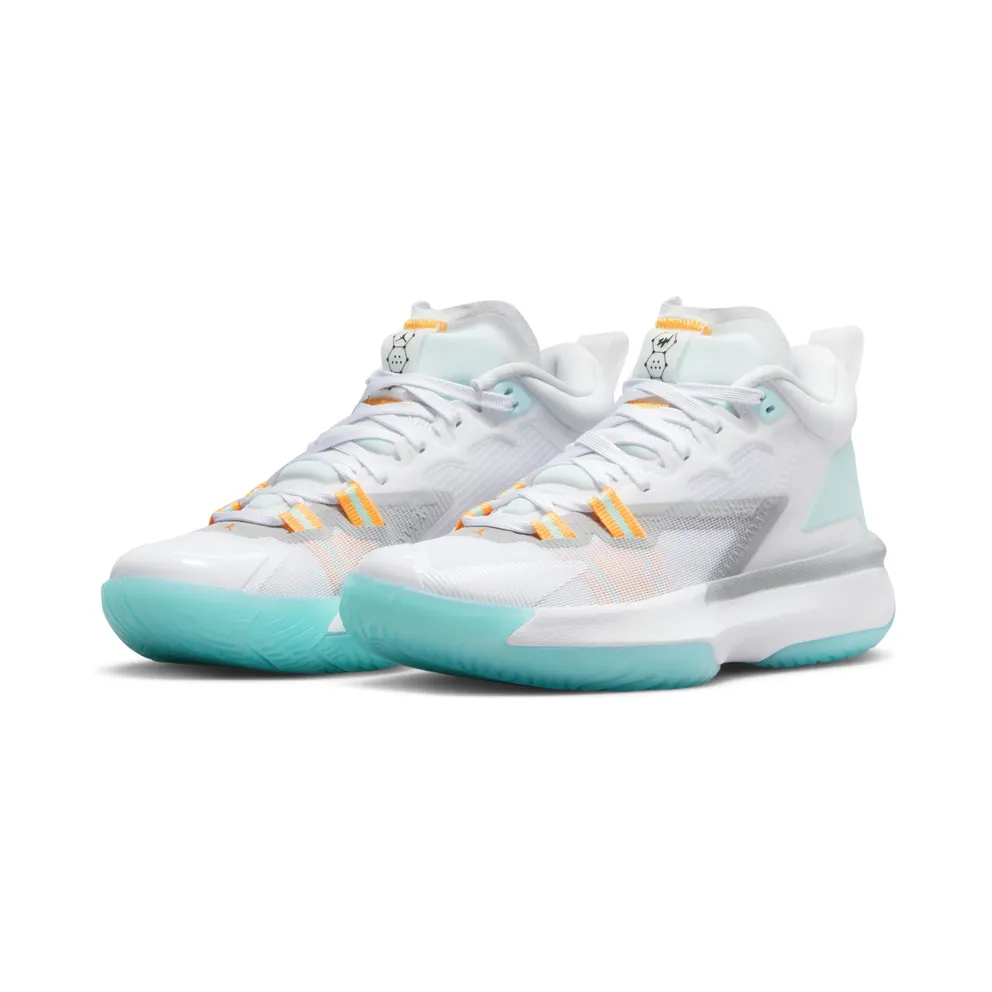Nike Zion 1 “White / Laser Orange / Dynamic Turquoise / Black” (DA3131-101)