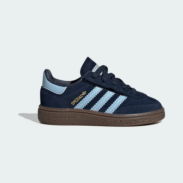 adidas Handball Spezial Comfort Closure Elastic Lace Shoes Kids “Collegiate Navy / Clear Sky / Gum” (JI2899)