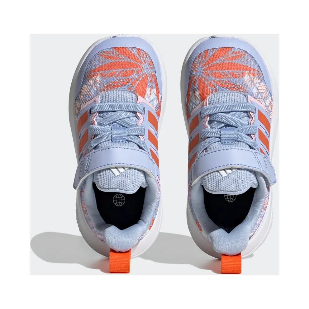 Adidas adidas x Disney FortaRun 2.0 Moana Cloudfoam Sport Running Elastic Lace Top Strap Blue Dawn / Semi Impact Orange / Clear Pink (HP8998)