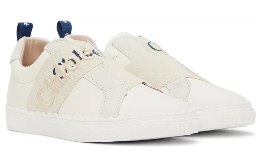 Chloé Kids Off-White Lauren Sneakers (C19153) (4)