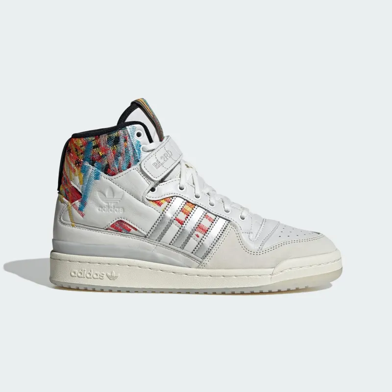 Adidas Forum High Sports Shoes Core White / Bold Gold / Black/Red (IG6351)