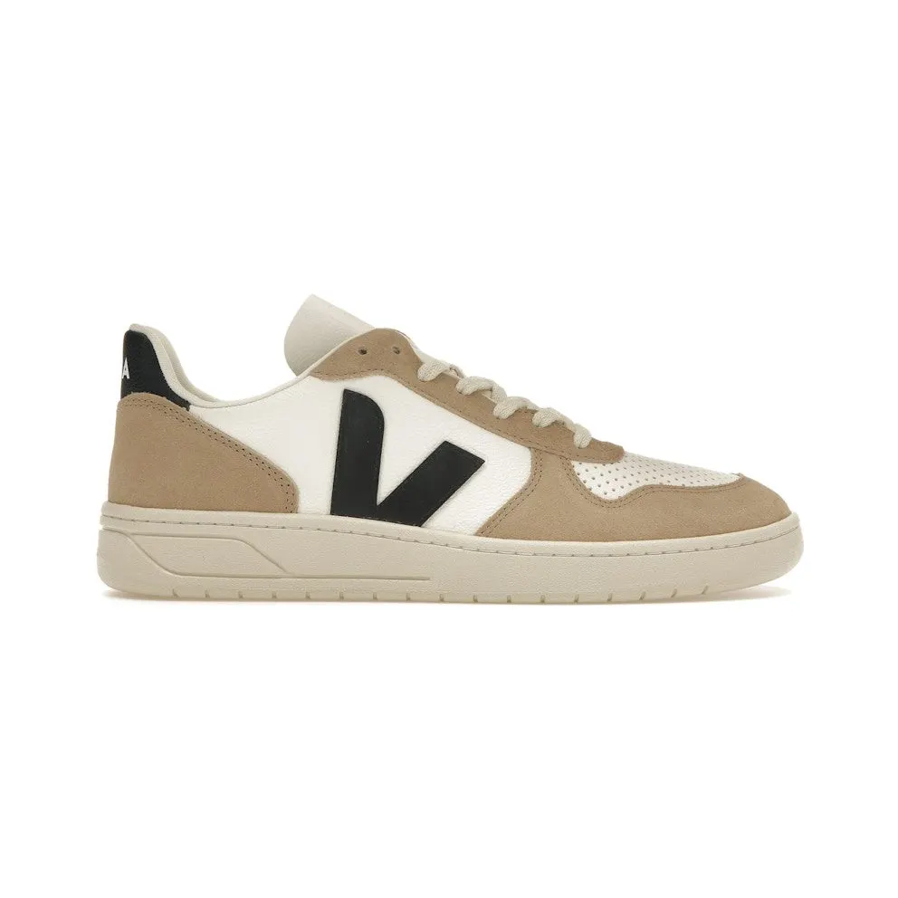 Veja V-10 Chromefree Leather White Black Sahara (VX0503138)