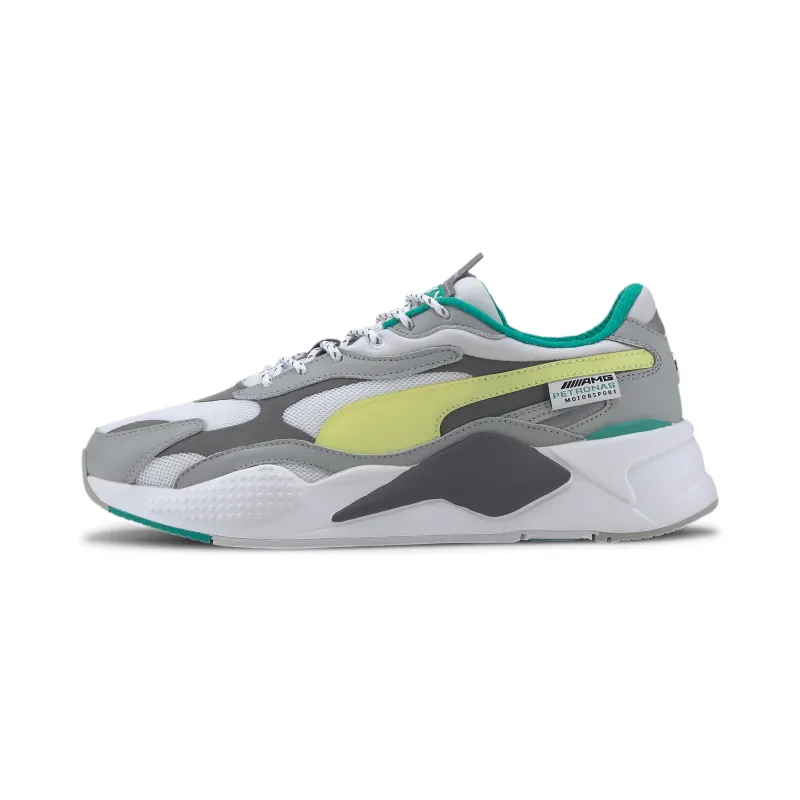 Puma RS-X 3 Mercedes AMG Petronas Silver Mercedes Team Silver/Sunny Lime-White (306499-01)