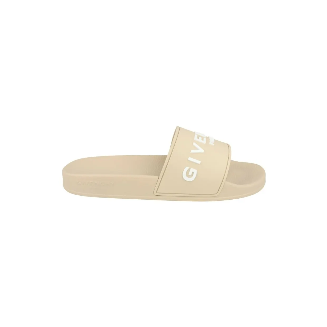 Givenchy Logo Signature Slides Beige (BH301T-H1DB-250)