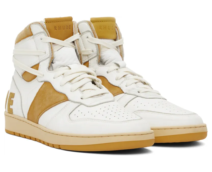 Rhude Rhecess-Sky Hi “White/Yellow” (RHFW22FO04489660) (4)