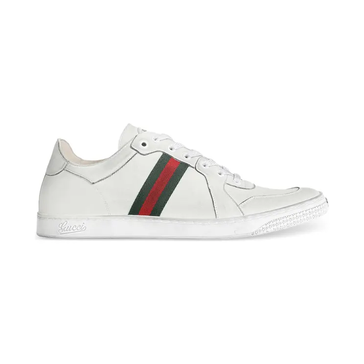 Gucci Web-stripe Lace-up “White” (864140 AAGFF 9099)