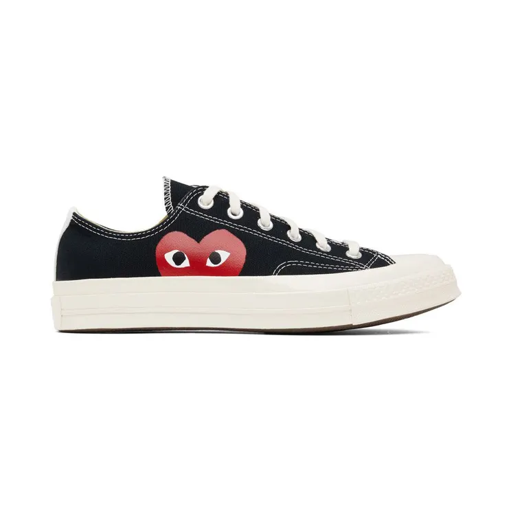 Comme des Garçons Play Off-White Converse Edition Half Heart Chuck 70 Low Sneakers (P1K111)