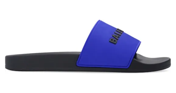 Balenciaga Pool Slide Navy Blue Black (565826 W1S8A 4010)