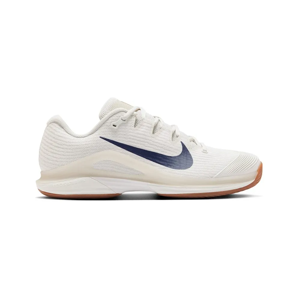 Nike Court Air Zoom Vapor 12 HC Summit White Phantom Gum Medium Brown Binary Blue (FV5552-100)