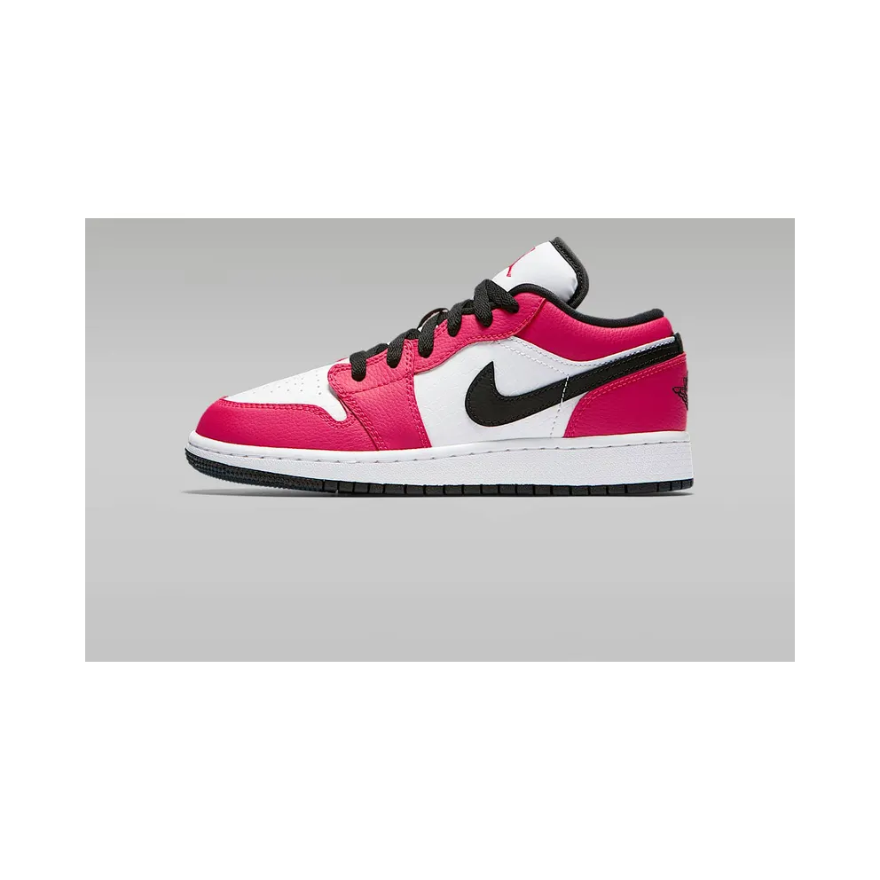 Jordan 1 Low Rush Pink (GS) Rush Pink/White-Black (554723-600)