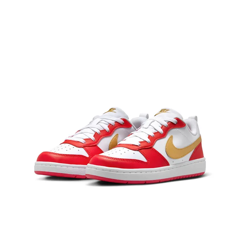 Nike Court Borough Low Recraft White University Red Gold (DV5456-137)