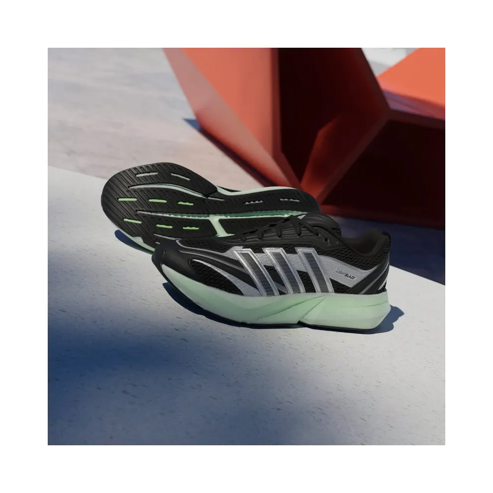 adidas Lightblaze Glow Core Black Silver Metallic Lime Burst (JP6321)