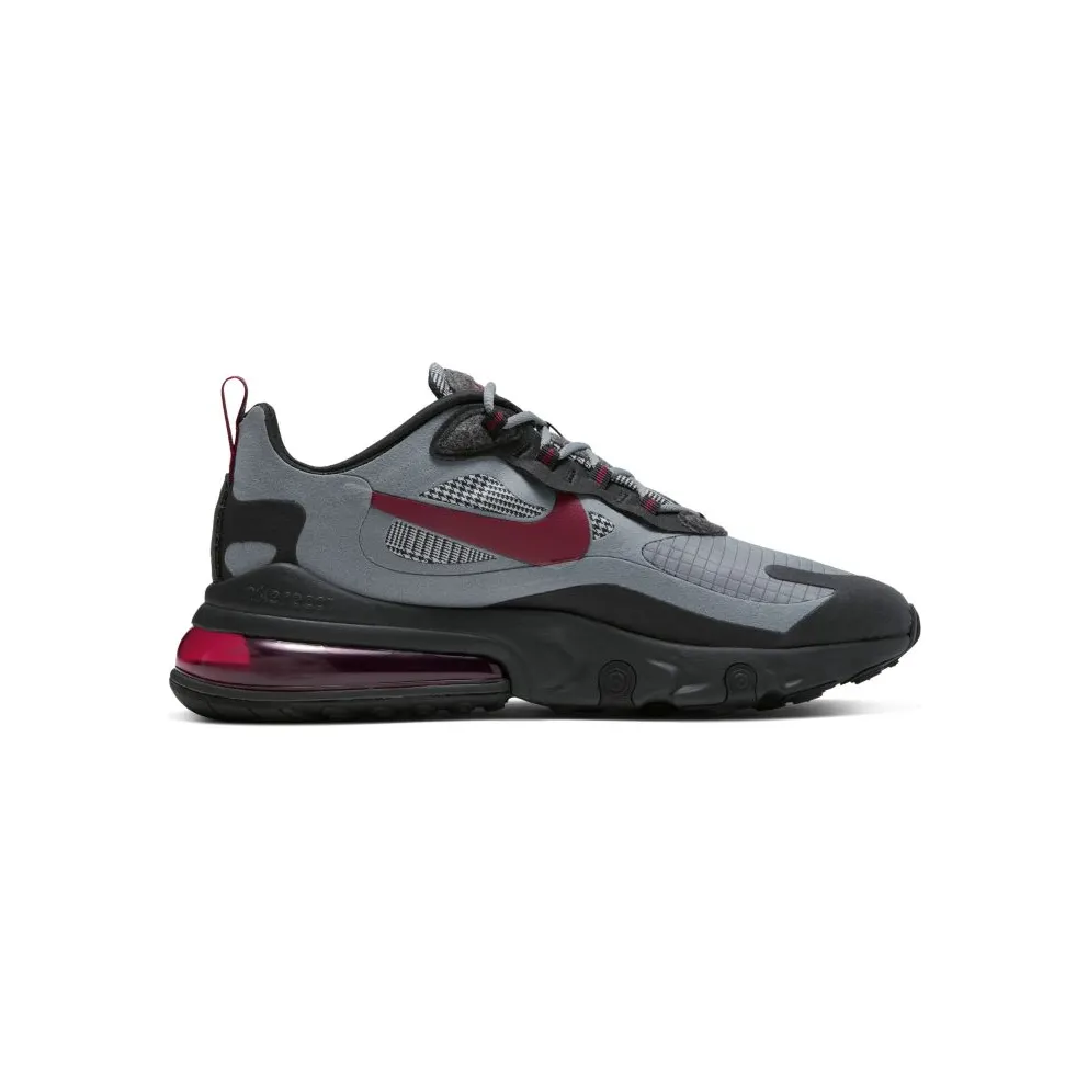 Nike Air Max 270 React Cool Grey Black/Cool Grey/Noble Red (CT3135-001)