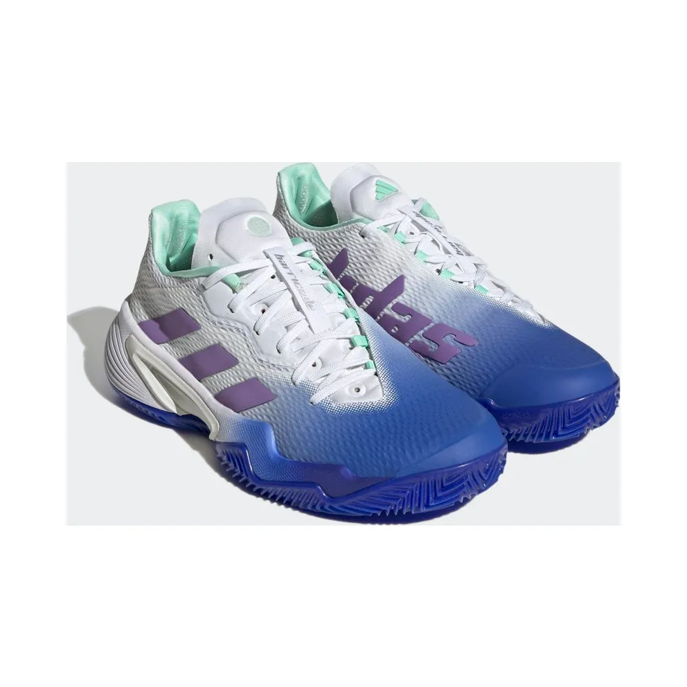 adidas Barricade Clay Court Tennis Shoes Lucid Blue / Violet Fusion / Pulse Mint (HQ8428)