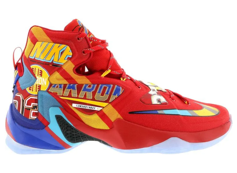 Nike LeBron 13 Promo ‘EYBL’ University Red/Multi-Color/University Red (843801-696)