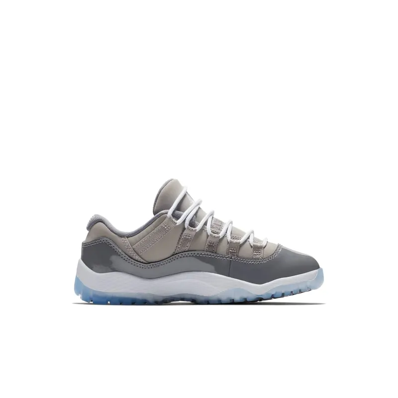 Jordan 11 Retro Low Cool Grey (PS) Medium Grey/White-Gunsmoke (505835-003)