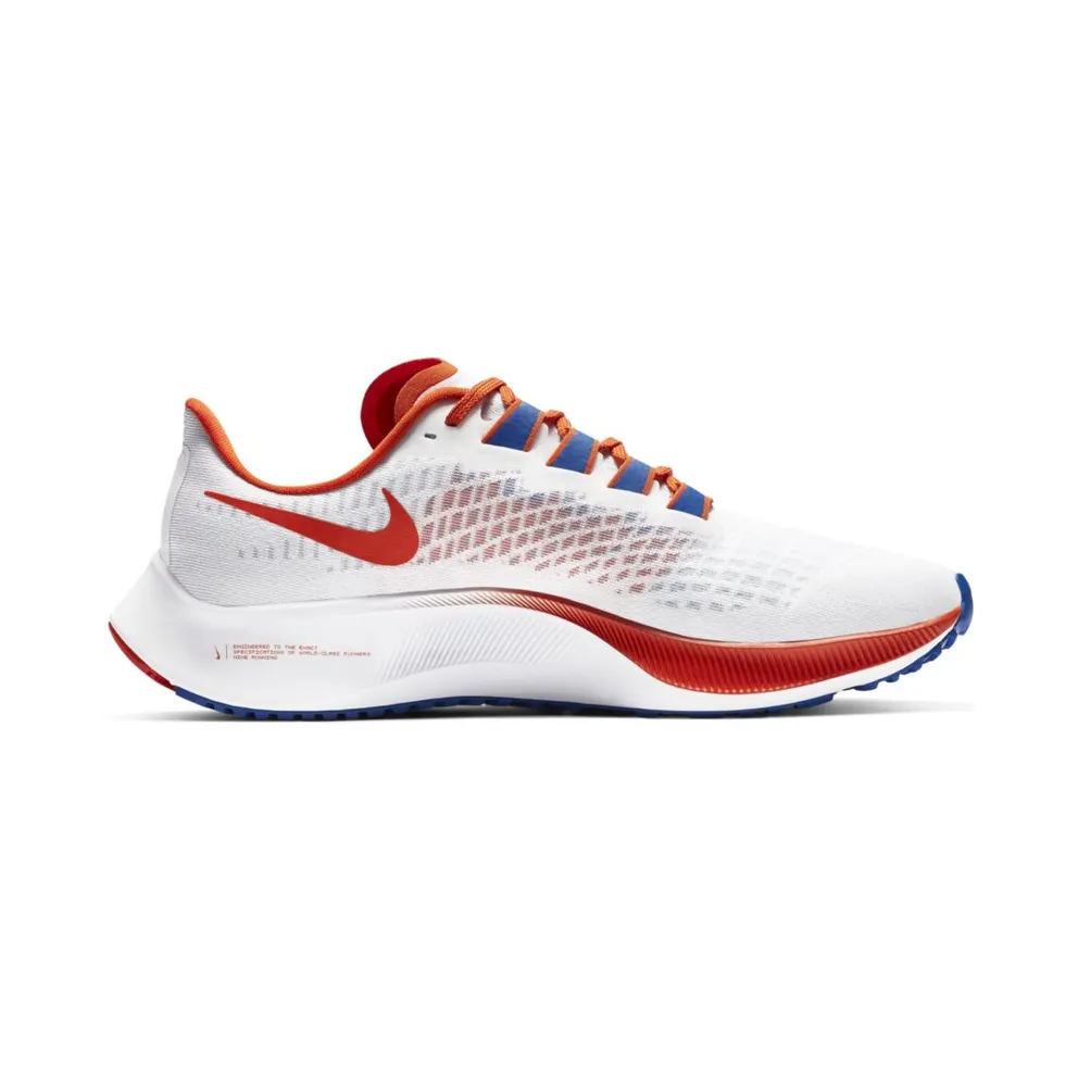 Nike Air Zoom Pegasus 37 Florida White/Pure Platinum-University Orange-Game Royal (CZ5380-100)