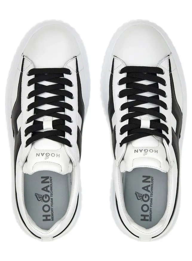 Hogan H-Stripes Leather “Neutrals” (HXM6450FE91L E90001) (3)