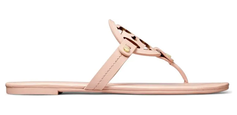 Tory Burch Miller Thong Sandals Seashell Pink (11743-654)