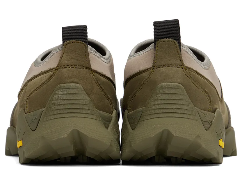 ROA Khaki & Taupe Slip-On Sneakers (SOLE10- 094) (2)