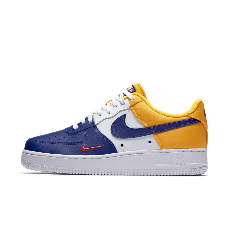 Nike Air Force 1 Low Barcelona Mini Swoosh Deep Royal Blue/University Gold-University Red (823511-404)