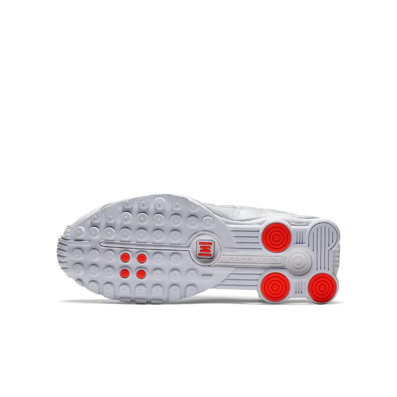 Nike Shox R4 White Metallic Silver (GS) (BQ4000-100)