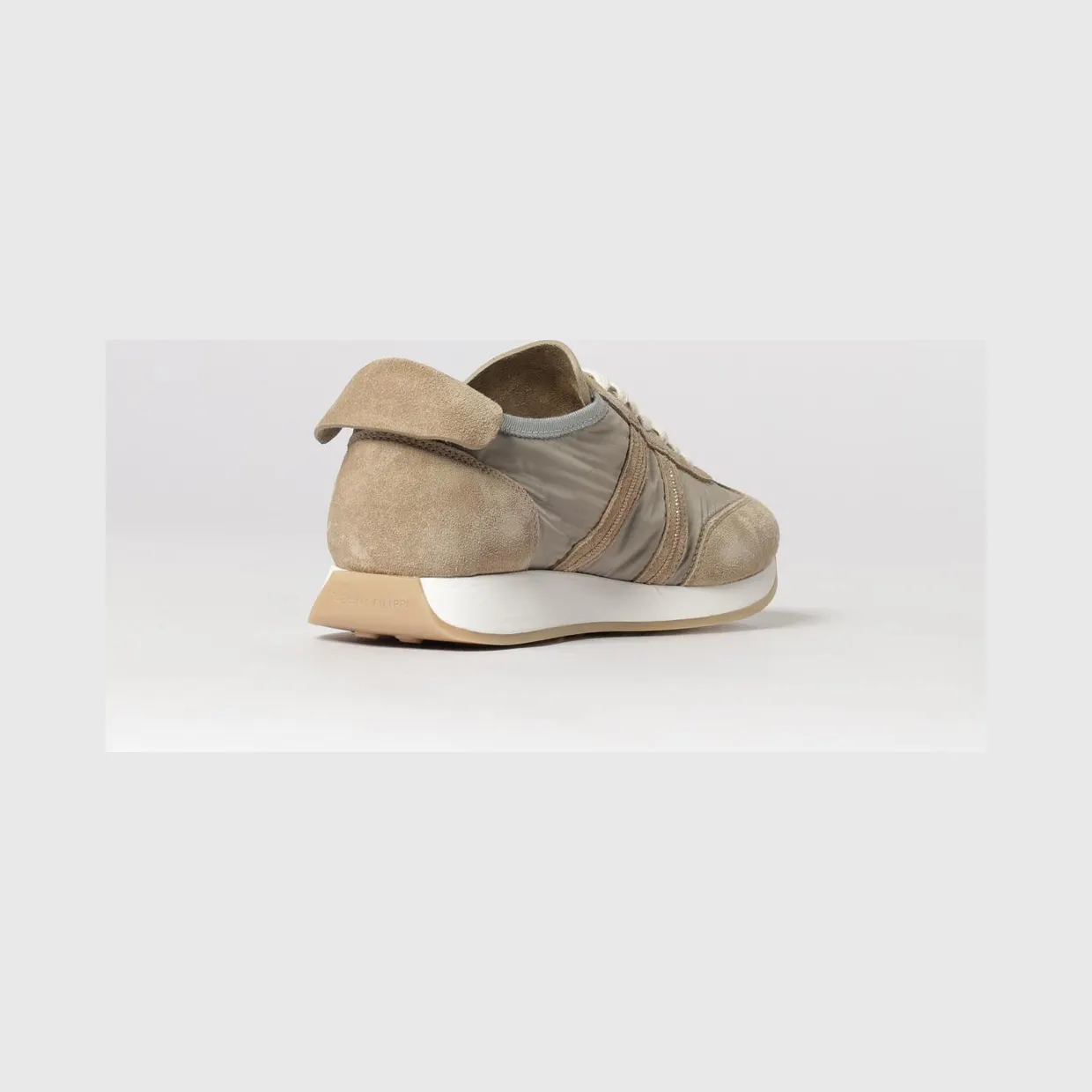 Fabiana Filippi Nylon and Suede Sneakers Grey (ASD266A804M030VR1) (2)