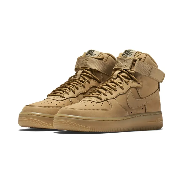 Nike Air Force 1 High LV8 GS Wheat “Flax / Outdoor Green” (807617-200)
