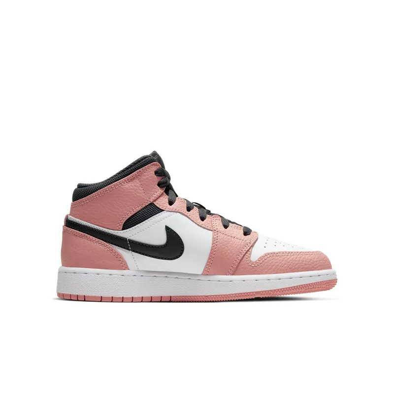 Air Jordan 1 Mid Pink Quartz (GS) (2020) (555112-603)