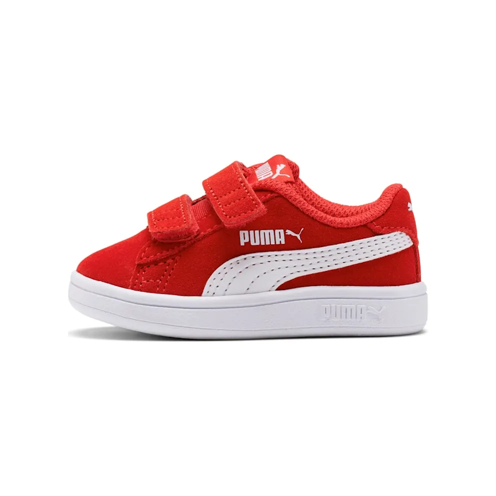 Puma Smash v2 Suede Tennis Shoes Red/White (36517803)