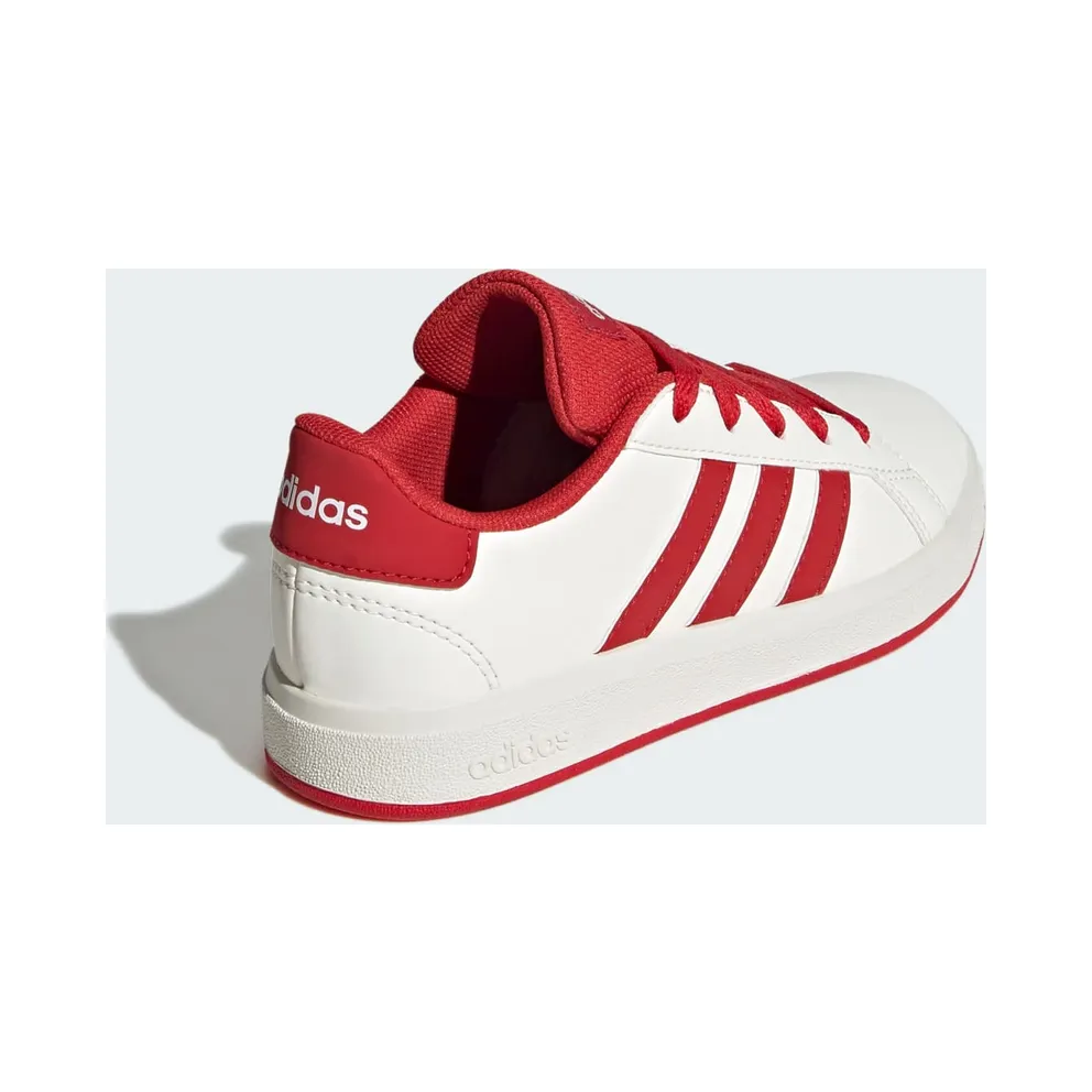 Adidas Grand Court Lifestyle Tennis Lace-Up Off White / Collegiate Red / Core Black (JQ0703)