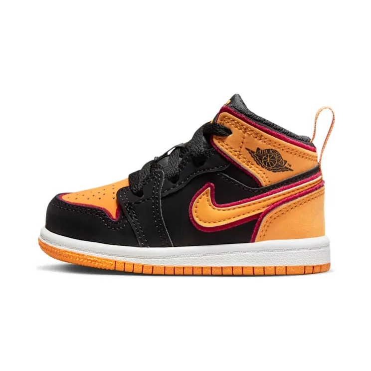 Jordan 1 Mid SE “Black / Cardinal Red / White / Vivid Orange” (FJ4926-008)
