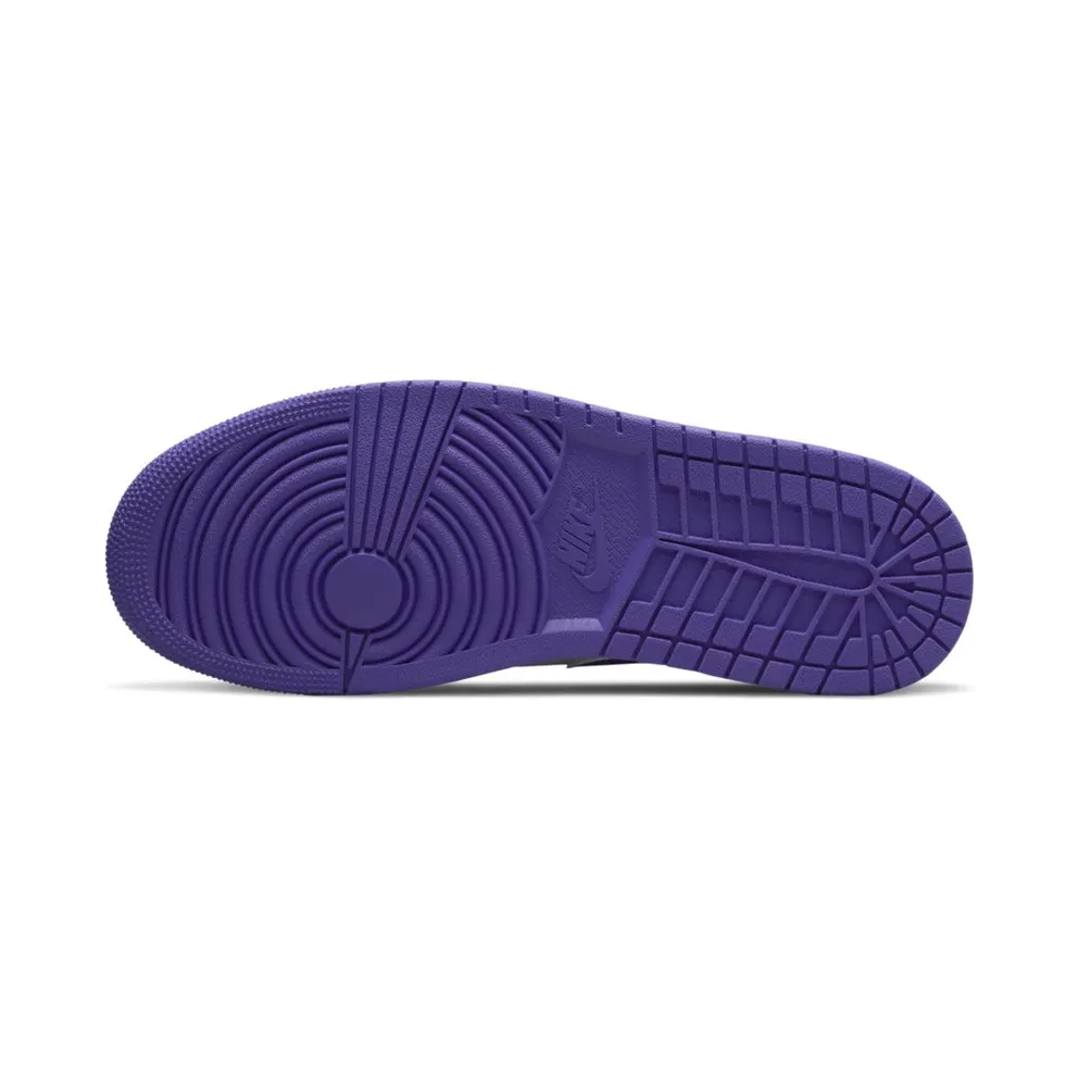 Jordan 1 Mid White Black Purple (554724-095)