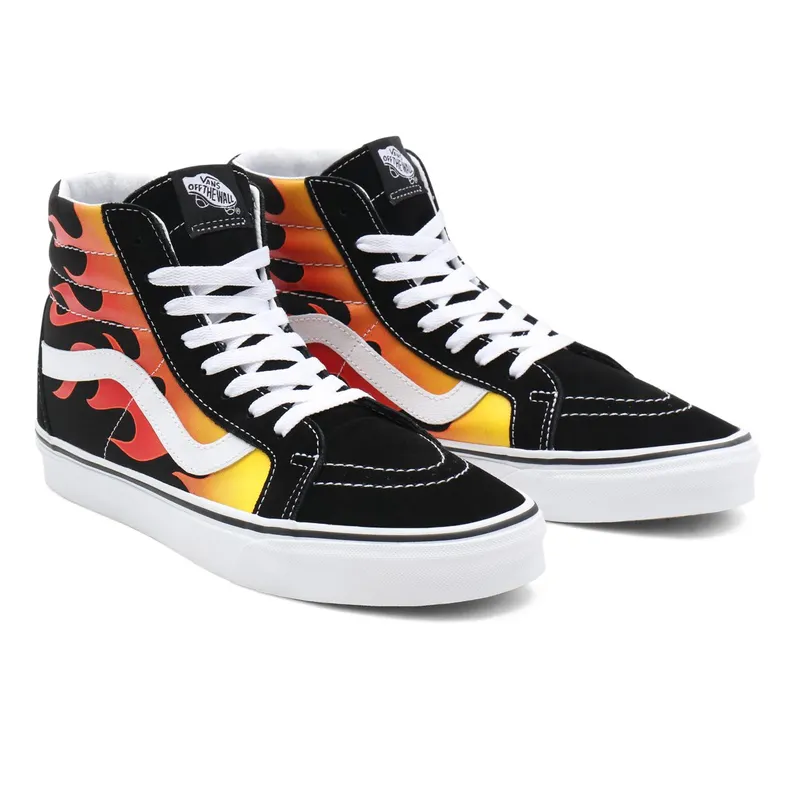 Vans Sk8-Hi Re-Issue Flames Black Flame/True White (VN0A2XSBPHN)