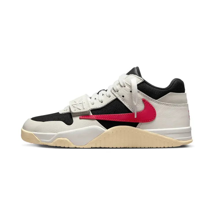Jordan x Travis Scott Air Jordan Jumpman “Sail/University Red-Black-Muslin” (FZ8117-101)