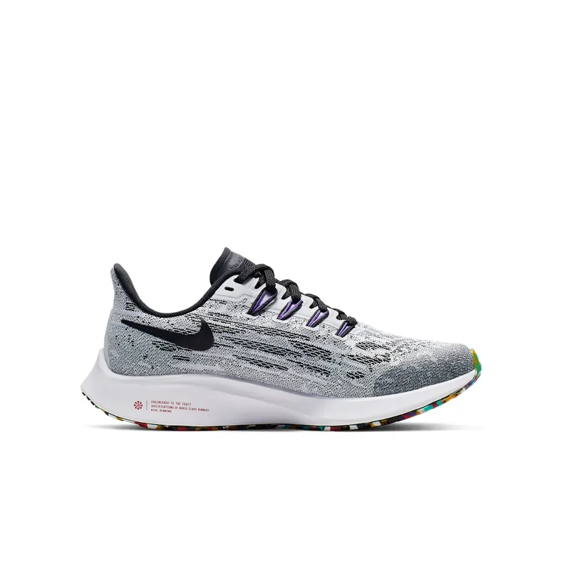 Nike Air Zoom Pegasus 36 White Black Hyper Grape (GS) White/Black-Hyper Grape (AR4149-100)