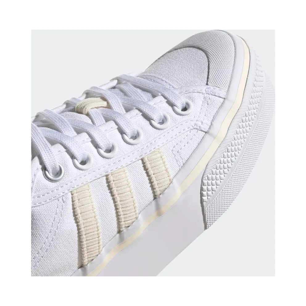 Adidas Nizza Platform ‘Off White Cream’ Cloud White/Off White/Silver Metallic (H69028)