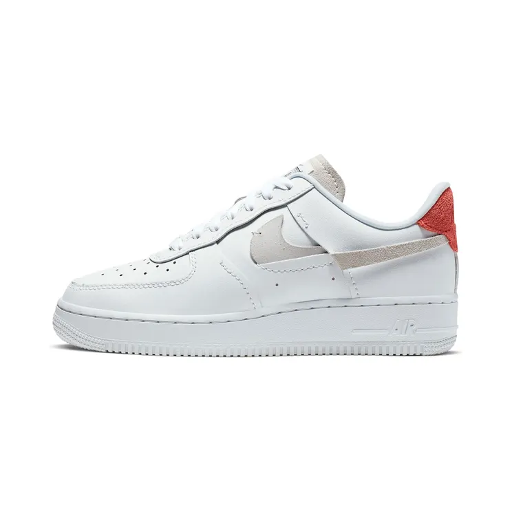 Nike Air Force AF 1 ’07 Lux ‘Inside Out’ (2019) “White / Game Royal / Habanero Red / Platinum Tint” (898889-103)