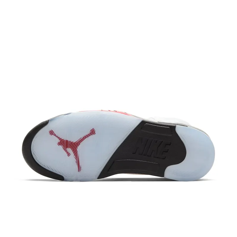 Air Jordan 5 Retro Fire Red Silver Tongue (2020) (DA1911-102)