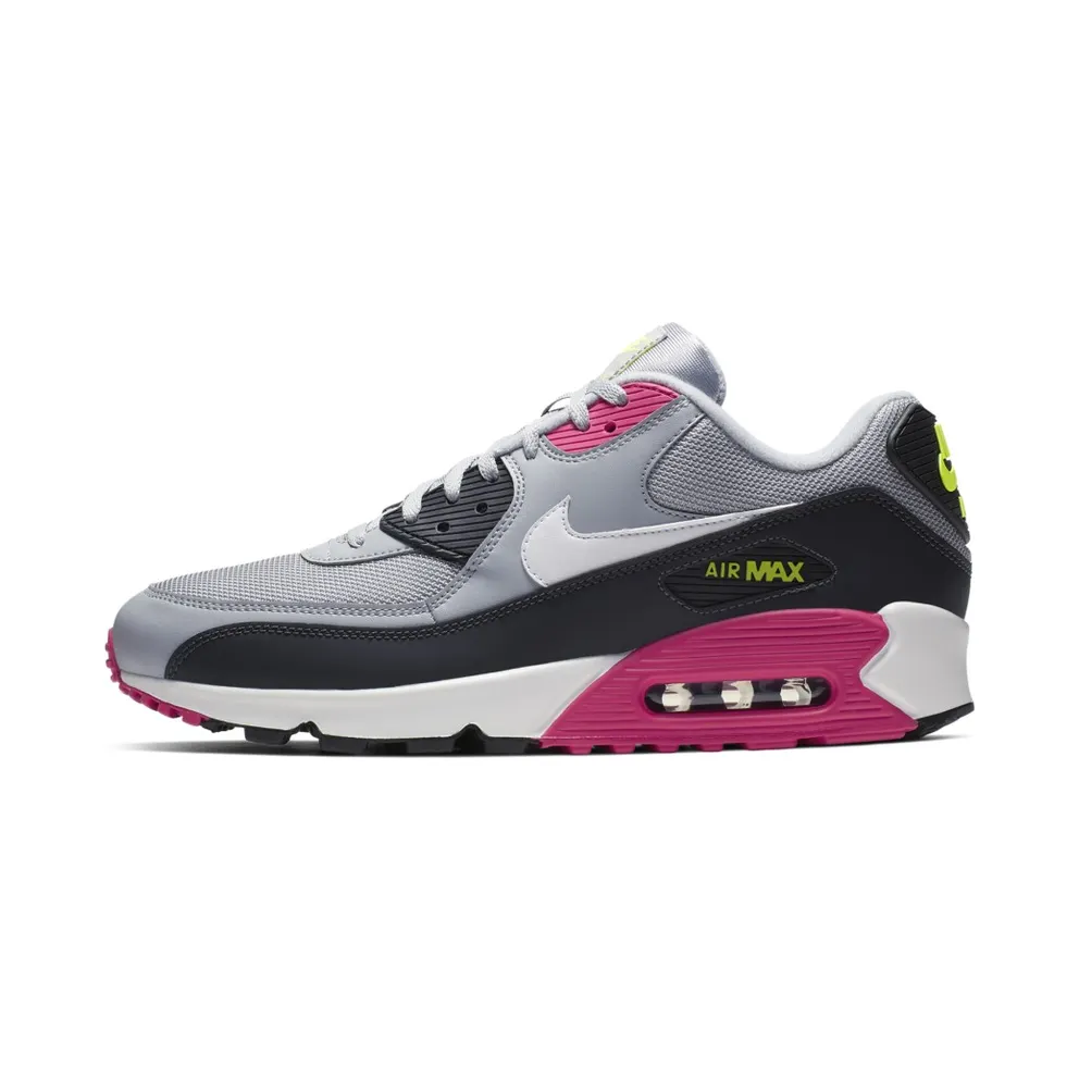 Nike Air Max 90 Wolf Grey Rush Pink Wolf Grey/Rush Pink-Volt-White (AJ1285-020)