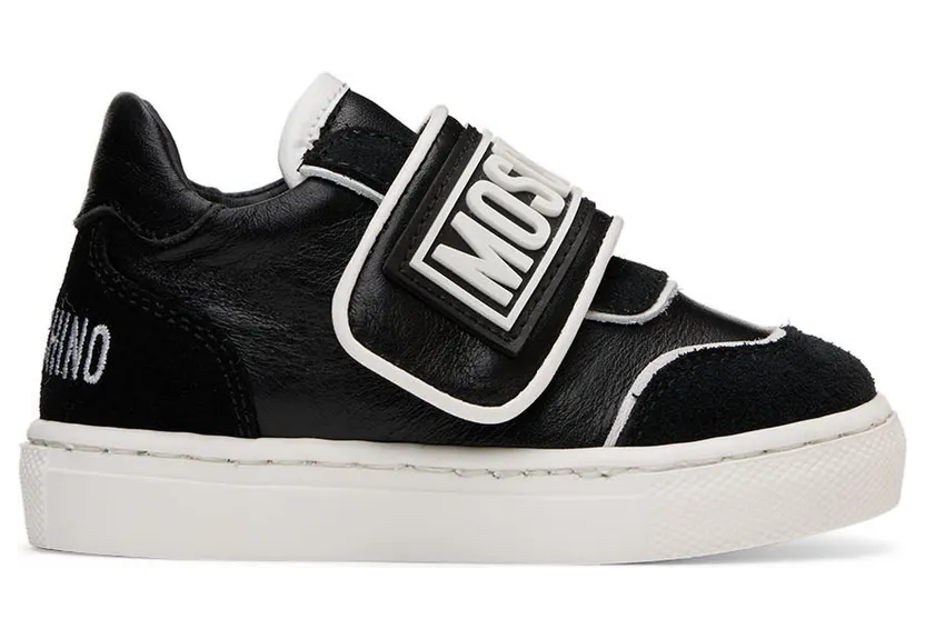 Moschino Baby Black Velcro Sneakers (71708)