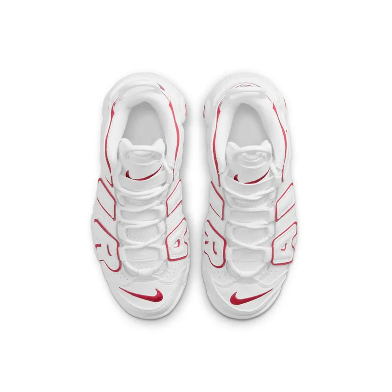 Nike Air More Uptempo White Varsity Red Outline (PS) (DJ5989-100)