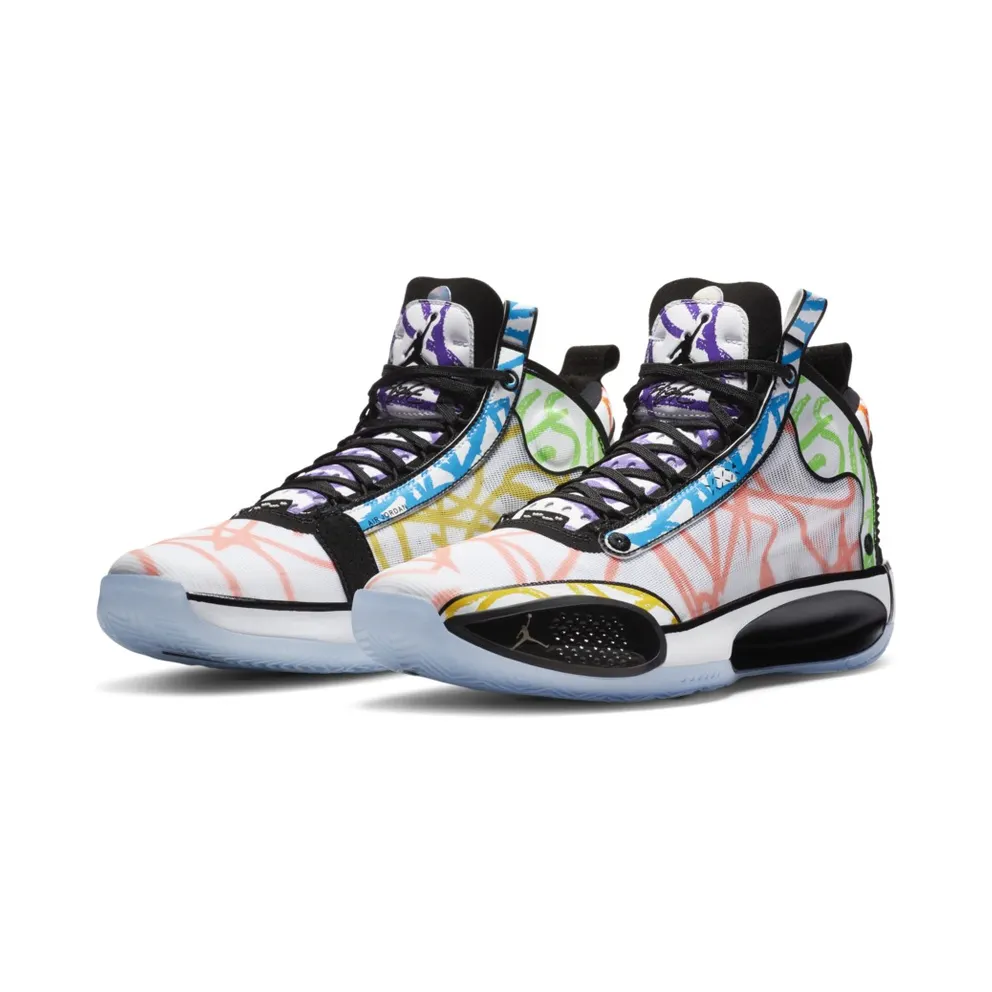 Jordan XXXIV Zion Williamson Coloring Book White/Black-Multi-Color (DA1897-100)