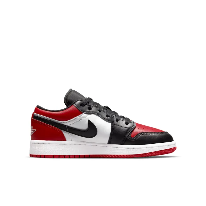 Air Jordan 1 Low Bred Toe (GS) (553560-612)